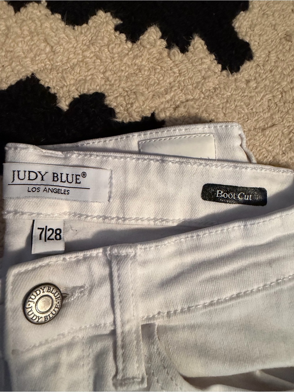 Judy Blue White Bootcut Denim Jeans size 7/28
